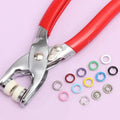 High-Quality Metal Tich Button Tool with 100 Buttons