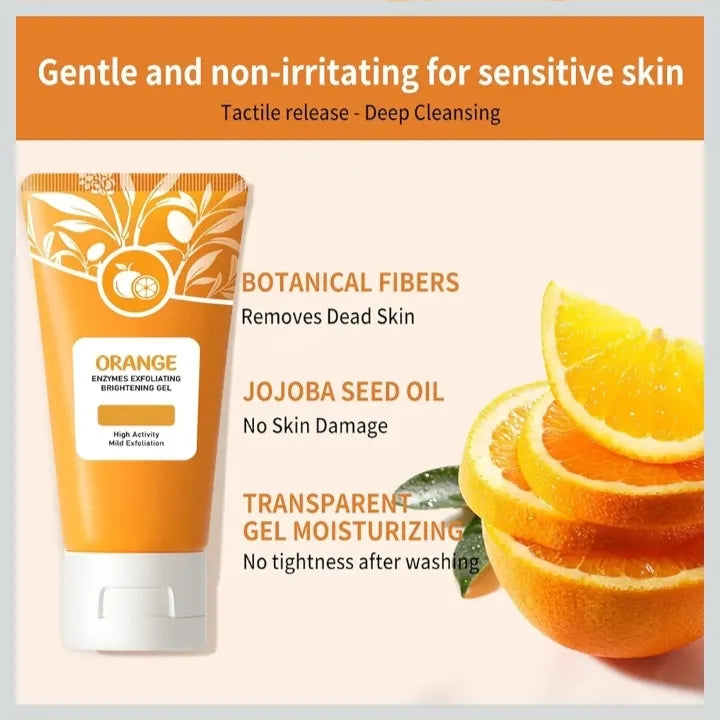 Orange Exfoliating whitening Gel Free Delivery with 50% OFF 🎁