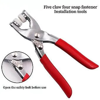 High-Quality Metal Tich Button Tool with 100 Buttons