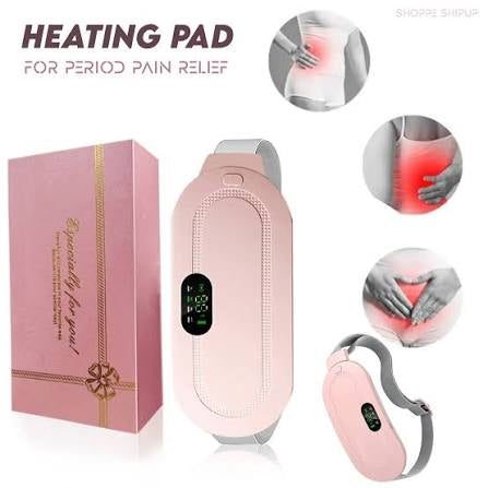Menstrual Heating Pad for Period Cramps – Portable Heating Pad for Period Cramps Relief with Heat & Massage, Wearable Cordless Warmer for Pain Relief, Rechargeable & Wireless for Women