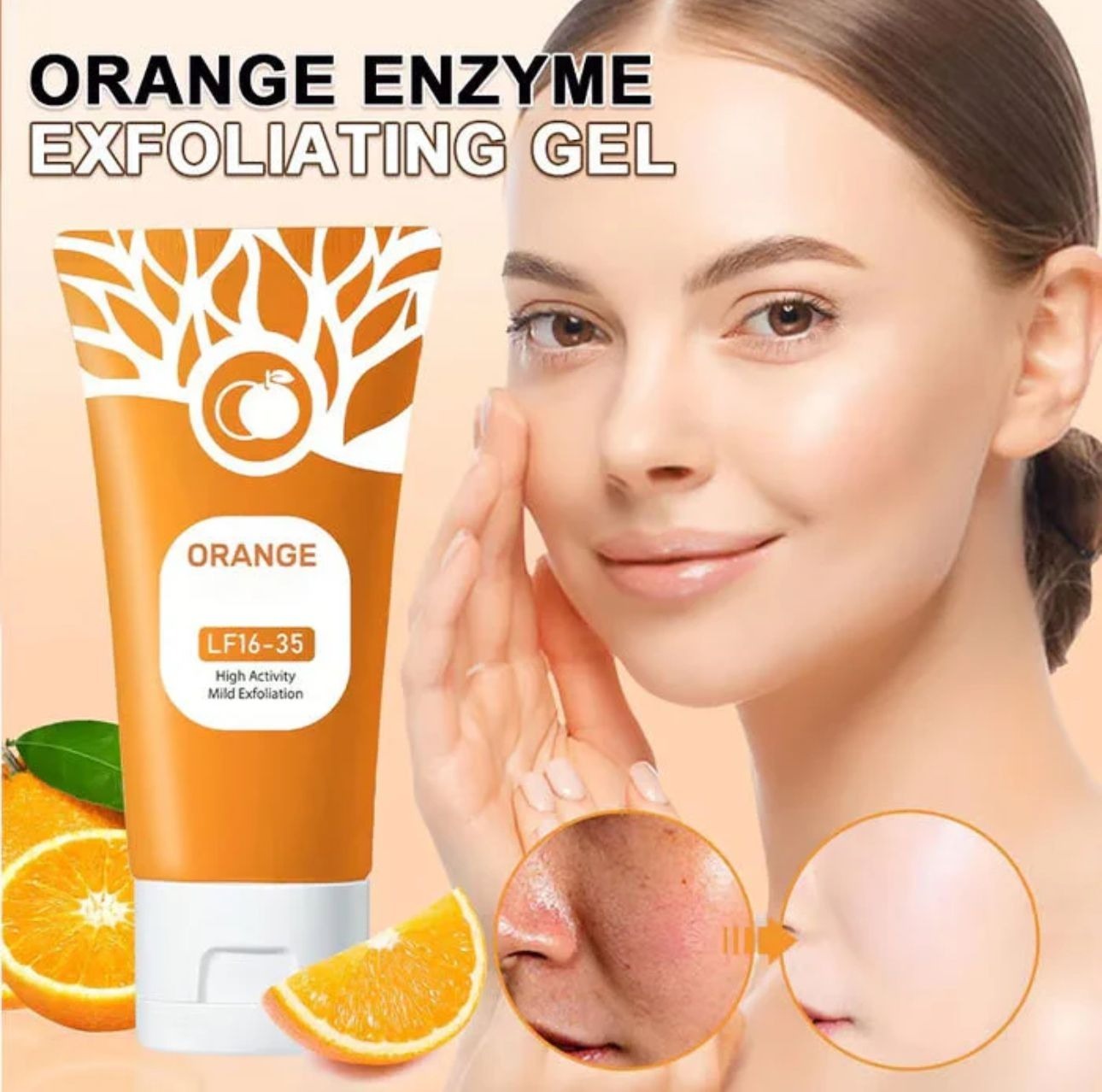 Orange Exfoliating whitening Gel Free Delivery with 50% OFF 🎁