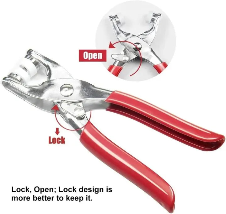 High-Quality Metal Tich Button Tool with 100 Buttons