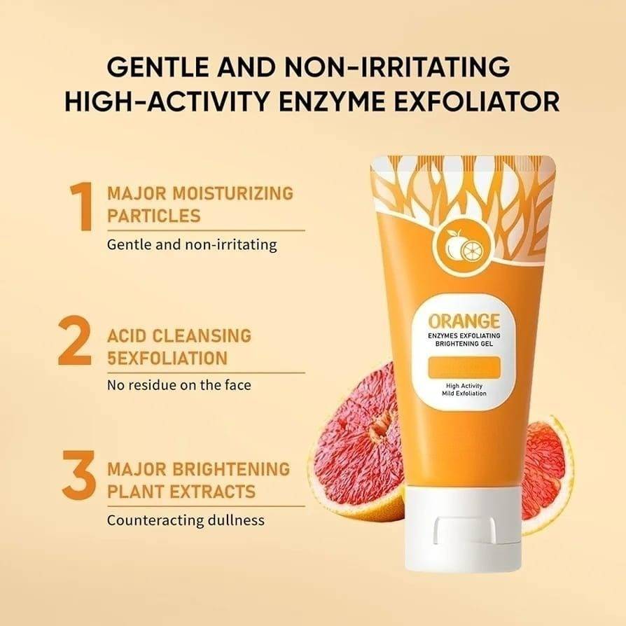 Orange Exfoliating whitening Gel Free Delivery with 50% OFF 🎁